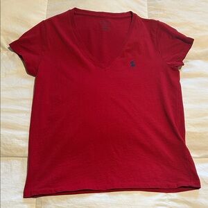 Polo Ralph Lauren Women’s Red V-Neck Tee